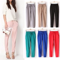 PD:Damen Herbst Hose Haremhose Sweatpants Kordelzug Freizeit  Farbenwahl M7463