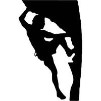 Wandtattoo Auto Aufkleber Bergsteigen Klettern Bergsteiger Climbing (0807)