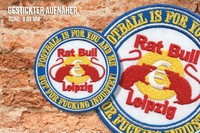 Aufnäher Anti RB Rattenball Leipzig Rat Bull 1. FC Lok BSG Chemie Fans Ultras
