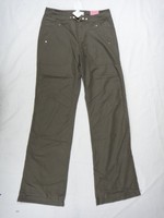00611 Damen Hose Stoff QS by S.Oliver Mona W34 in cm L36 dunkel grün 0274
