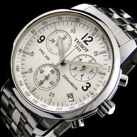 TISSOT PRC 200 TAUCHER 1/10 CHRONOGRAPH SAPHIRGLAS WR200M HERREN UHR -SWISS MADE