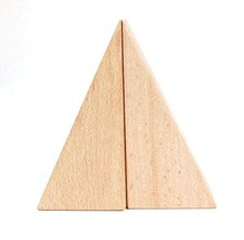 StarMall Set of 2 Montessori Teaching Aids Material Unfinished Wooden Craft