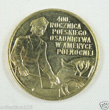 Poland Coin 2 Zlote 2008,400th Anniversary of Polish settlement in North America