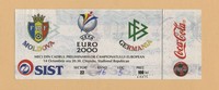 Ticket --- MOLDAVIEN - DEUTSCHLAND --- 14. Oktober 1998 - Quali EURO 2000