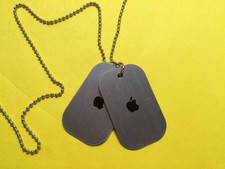 Rare Novelty Apple Mac OS X Panther 10.3 Dog Tags Macintosh Computer
