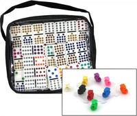 Mexican Train 15/15 Std. Doppel 15 Domino für große Spielrunden, 136 Steine