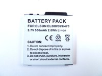 Akku für ELSON EL380, EL399, EL470 , BTY26158/ELSON/STD, Li-ion, 3,7V, 550mAh