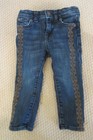 SEVEN FOR ALL MANKIND INFANT TODDLER EMBROIDERED JEANS SIZE 18 MONTH GOOD COND.