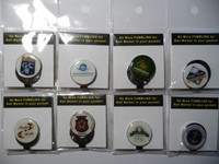 Magnetischer GIANT-Ballmarker mit Clip (GolfClubs) in 8 Motiven