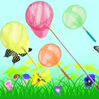 Erweiterbar Fischernetz Insekt Schmetterling Netz Pool Kescher Teichkescher