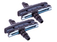 XLC Fahrrad Cartridge V Brake Bremsschuhe BS-V08 4er Set, 72mm, schwarz/titan