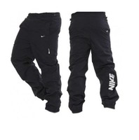 HERREN NIKE JOGGINGHOSE TECH GEWOBEN TRAININGSHOSE SCHWARZ NEU