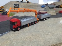 Herpa Scania Hängerzug mit Kran Eigenbau