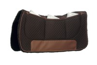 Westernpad Lammfell Lammfell correction Pad polsterbar braun uni