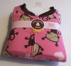 NWT TODDLER GIRLS PINK MONKEY CARTER'S BLANKET SLEEPER SIZE 4T