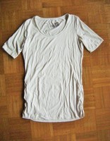 @ JEAN PAUL @ Longshirt Lagenlook Raffungen weiß kurzarm Size XL Gr. 42