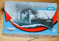 Mirage Hobby 900001 : Dt. Torpedoboot V 106 -  Kit  1:400