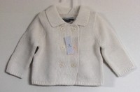New BABY GAP Boys & Girls French Vanilla Double-Breasted Cardigan