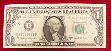 1963 B $1 Joseph W. Barr Federal Reserve Note - # E 61239886 F - Unc (Nice)
