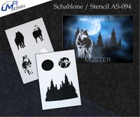Step by Step Stencil ~~ UMR Airbrush Schablone AS-094 M