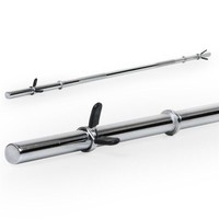 Langhantel 200 cm ohne Gewinde inkl. Federverschlüsse, Langhantelstange 30 mm