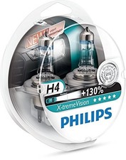 PHILIPS H4 X-tremeVision +130% 60/55W 12V P43T 12342XVS2 (2 bulbs)