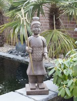 Dekobote, Deko Krieger H 91cm XXL Garten Terrasse FROSTSICHER Figur Außenbereich