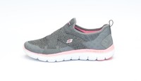 Damenschuhe SKECHERS FlexAppeal 2.0 (2422-8-106) Sneaker Sportschuh grau rosa