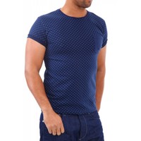 JACK & JONES Herren T-Shirt Slim Fit, polka dots 12066004 Dot Tea Size XL (L34)