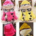 Baby Kids Girls Cartoon Cotton-padded Jacket Winter Hoodie clothes Snowsuit coat