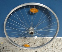 26 Zoll Hinterrad, Schraubkranz, Felge Grünert, Nabe Ideale (17)