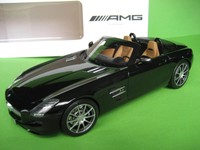 Mercedes-Benz SLS AMG Roadster/BLACK/Open Top/Norev/1:18/BOX/Metal/MEGA RARE*