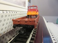 Märklin H0 00753-09 Flachwagen mit Unimog der DB in OVP