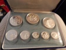 Coinage of Belize Solid Silver Coins Proof Set Franklin Mint 1974 Collector