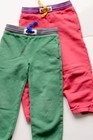 Boys Size 6 MINI BODEN LOT of 2 jogger sweat pants GREEN/RED