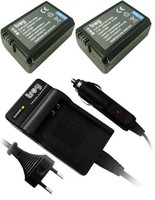 2x Akku +Ladegerät für Sony Alpha 6000 Alpha 35 ILCE 3000 Alpha7 NPFW50 NP-FW50