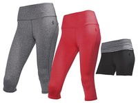 CRIVIT Damen Funktionscapri Funktionspanty Laufhose Fitnesshose Sport Hose