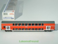 Märklin H0 43584, Doppelstock - Wagen 1/2. Klasse DB, rot, neu, OVP