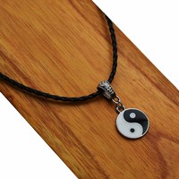 Halskette Kette mit Anhänger - Ying Yang - Tibet Feng Shui- Unisex - NEU