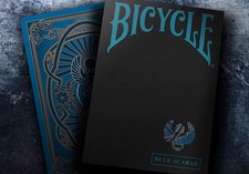 Scarab Blue Deck Bicycle Playing Cards Poker Size Uspcc Custom Limited Ed Sealed