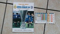 Original SCHALKE Inter Mailand Eintrittskarte + Programmheft UEFA CUP SIEG 1997 