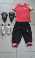 Adidas  Kinder Fussball Trikot Set Gr. 116 mit Schuhe größe 30