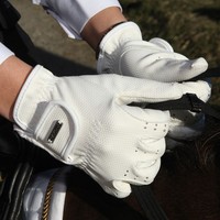 CATAGO Handschuhe Pro Reithandschuhe Kunstleder Klettverschluss hautfreundlich