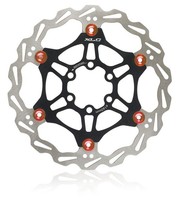 XLC Fahrrad Brems Scheibe BR X50 Ø 203 mm schwarz/rot, 205g