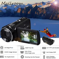 1080P 24MP Digitale Kamera Recorder Camcorder DV DVR 3,0''Zoll LCD 16x Zoom Cam