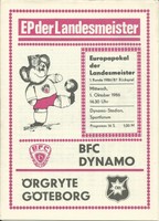 EC BFC Dynamo Berlin - Örgryte Göteborg 1986/87