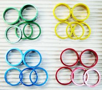 A - HEAD SPACER SET 1 1/8" HÖHE 5 10 15 MM  - FARBE -  ROT GOLD BLAU GRÜN CARBON