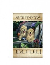 28"x 40" Spoiled Dogs New Meticulously Design Sublimation All Weather Large Flag