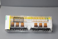 Trix N / Wagenset Kokillengus mit 2 Schwerlastwagen, mit OVP 15187