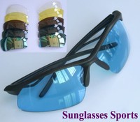Sportbrille Sport Sonnenbrille UV400 Schutz + 6 Brillengläse Deutsche Post